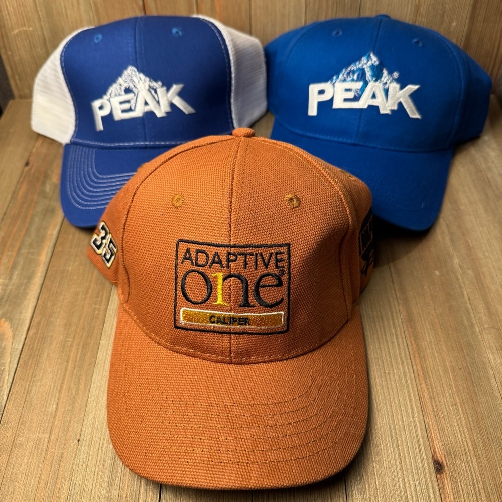 3 New Racing Automotive Baseball Caps NAPA 35 BBB Industries Peak Adaptive‎ One